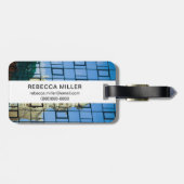 Étiquette À Bagage Réflexions sur les bâtiments (Dos horizontal)