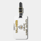 Étiquette À Bagage Refroidissez et détendez-vous Happy Halloween Coll (Devant Vertical)