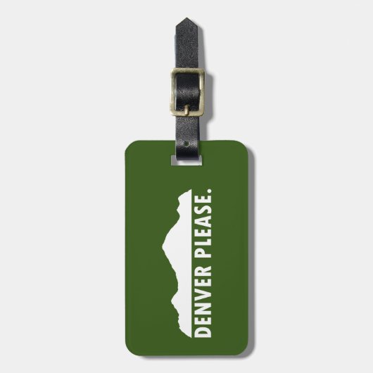 Étiquette À Bagage Refuser S'Il Vous Plaît (Devant Vertical)