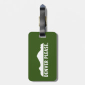 Étiquette À Bagage Refuser S'Il Vous Plaît (Dos Vertical)