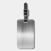 Étiquette À Bagage Regard en métal d'acier inoxydable (Devant Vertical)