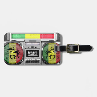 Étiquette À Bagage reggae de boombox