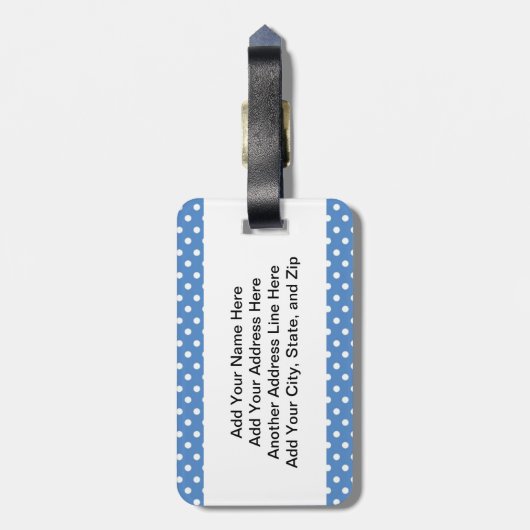 Étiquette À Bagage Régime équilibré de chocolat (Dos Vertical)