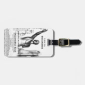 Étiquette À Bagage Règle des ingénieurs (Devant horizontal)