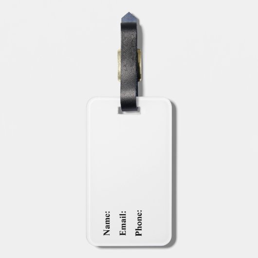 Étiquette À Bagage Règle des pandas mignons (Dos Vertical)