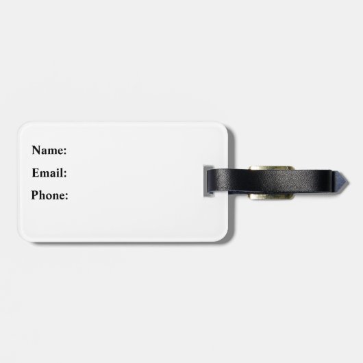 Étiquette À Bagage Règle des pandas mignons (Dos horizontal)