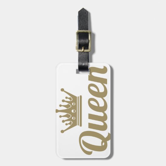 Étiquette À Bagage Reine (Devant Vertical)