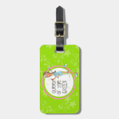 Étiquette À Bagage Reine du vert (Devant Vertical)