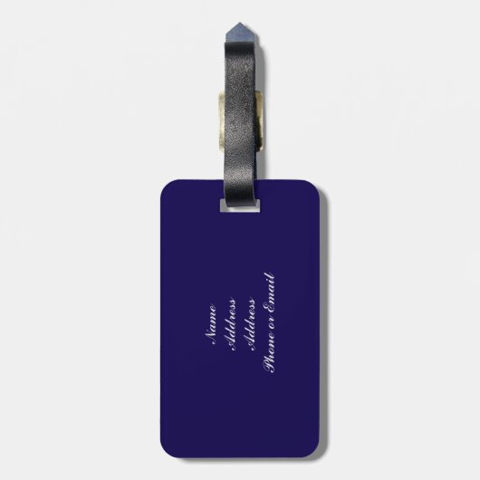 Étiquette À Bagage Reine Elizabeth d'Angleterre (Dos Vertical)