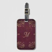 Étiquette À Bagage reliure de livre antique - look cuir (Devant Vertical)