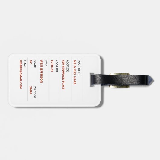 Étiquette À Bagage Remettez-Le Drôle Jésus Sur arrière - plan Blanc (Dos horizontal)