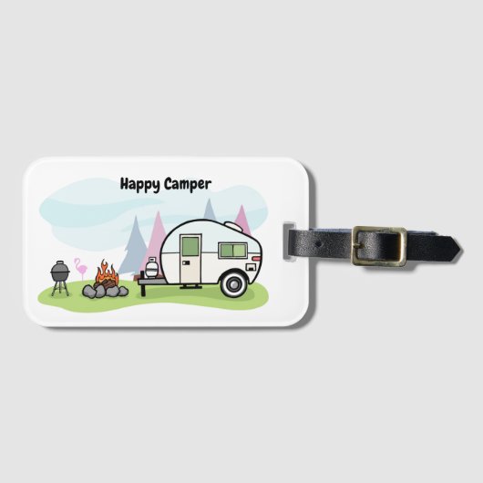 Étiquette À Bagage Remorque de Camper (Devant Horizontal)