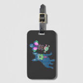 Étiquette À Bagage Remorques à bagages en bulldog (Devant Vertical)