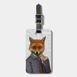 Étiquette À Bagage Renard avec Flûte 2