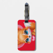 Étiquette À Bagage Renard bébé adorable (Dos Vertical)