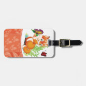 Étiquette À Bagage renard et papillon (Devant horizontal)