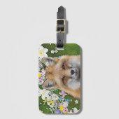 Étiquette À Bagage Renard fleuri (Devant Vertical)