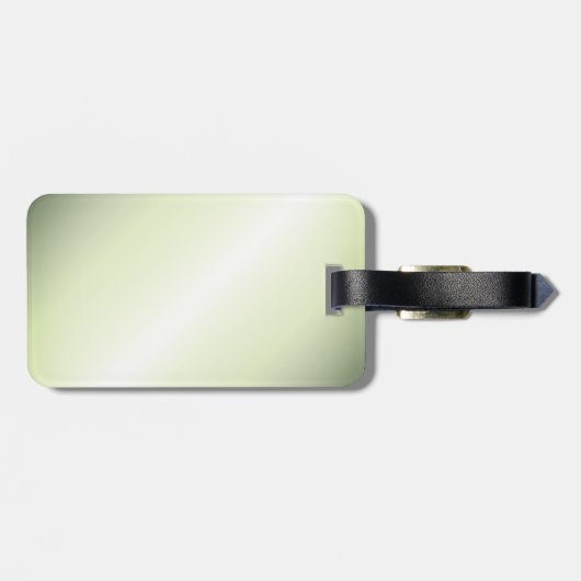 Étiquette À Bagage Renard vert (Dos horizontal)