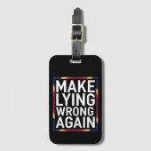Étiquette À Bagage Rendez le mensonge erroné pour résister aux cadeau (Devant Vertical)