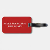 Étiquette À Bagage Rendre le socialisme malade (Dos horizontal)