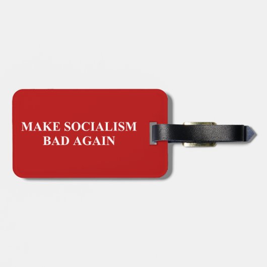 Étiquette À Bagage Rendre le socialisme malade (Dos horizontal)