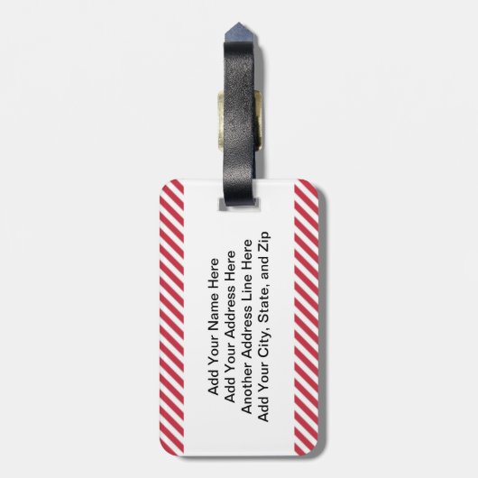 Étiquette À Bagage Renne de Rudy vilain ou NIC (Dos Vertical)