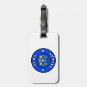 Étiquette À Bagage Reno Nevada (Dos Vertical)