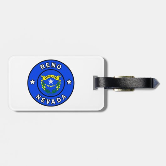 Étiquette À Bagage Reno Nevada (Dos horizontal)