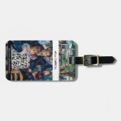 Étiquette À Bagage Renoir - Bal au moulin de la Galette - Code QR (Devant horizontal)