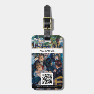 Étiquette À Bagage Renoir - Danse à Moulin de la Galette - Code QR