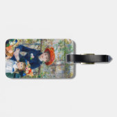 Étiquette À Bagage Renoir - Deux soeurs sur la terrasse - QR Code (Dos horizontal)