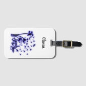 Étiquette À Bagage Répandre Les Dandelions Amoureux et les libellules (Devant Horizontal)