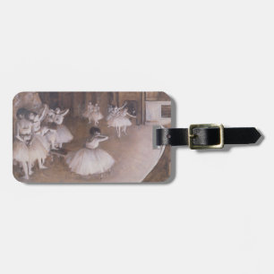 Étiquette À Bagage Répétition de ballet d'Edgar Degas   sur l'étape,