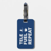 Étiquette À Bagage Répétition du carburant de tele (Dos Vertical)