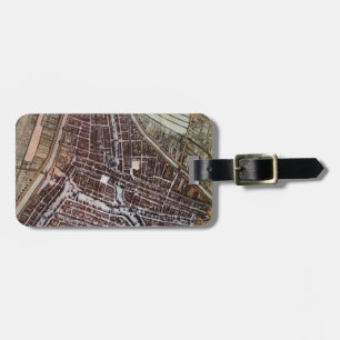 Étiquette À Bagage Réplique carte de la ville de Rotterdam 1652