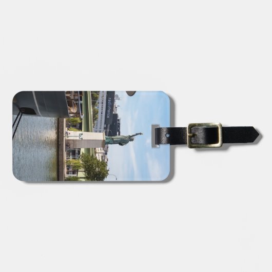 Étiquette À Bagage Réplique de la Statue de la Liberté - Paris, Franc (Devant horizontal)