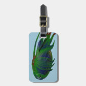 Étiquette À Bagage Réplique du fossile de Coelacanth (Devant Vertical)