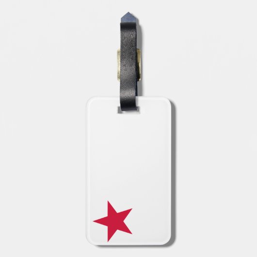 Étiquette À Bagage RÉPUBLIQUE DE CALIFORNIE Drapeau Drapeau Drapeau D (Dos Vertical)