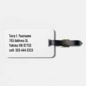 Étiquette À Bagage République de la Californie (drapeau d'état) (Dos horizontal)