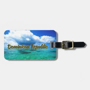 Étiquette À Bagage République Dominicaine ciel