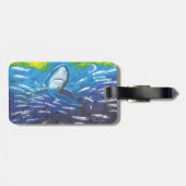 Étiquette À Bagage Requin (Dos horizontal)