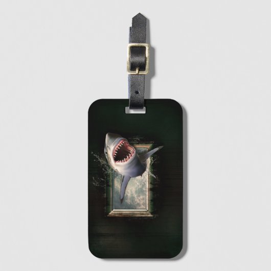 Étiquette À Bagage Requin (Devant Vertical)