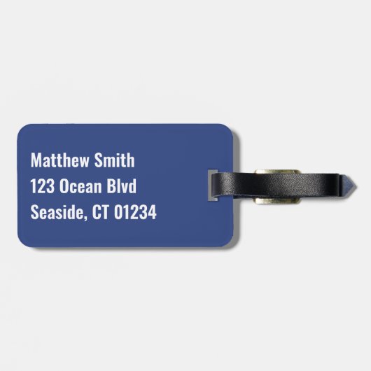 Étiquette À Bagage Requin amical (Dos horizontal)