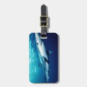 Étiquette À Bagage Requin bleu (Devant Vertical)