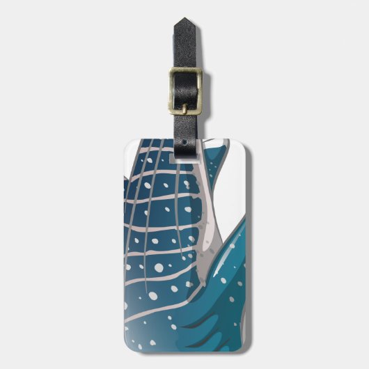 Étiquette À Bagage Requin de baleine (Devant Vertical)