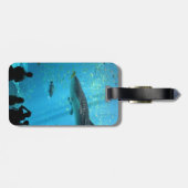 Étiquette À Bagage Requin de baleine masculin (Dos horizontal)