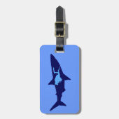 Étiquette À Bagage Requin diver shark (Devant Vertical)