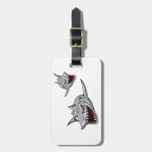 Étiquette À Bagage Requins (Devant Vertical)