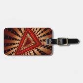 Étiquette À Bagage Réseau d'Imaginaires 3D Conception graphique fract (Devant horizontal)