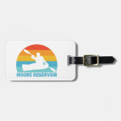 Étiquette À Bagage Réservoir Moore New Hampshire Kayak (Devant horizontal)